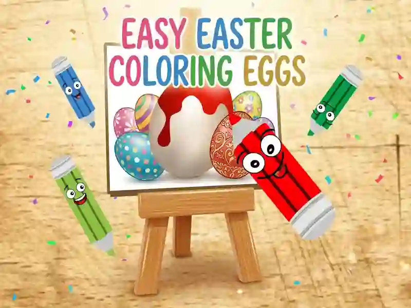 Játék Easy Easter Coloring Eggs online