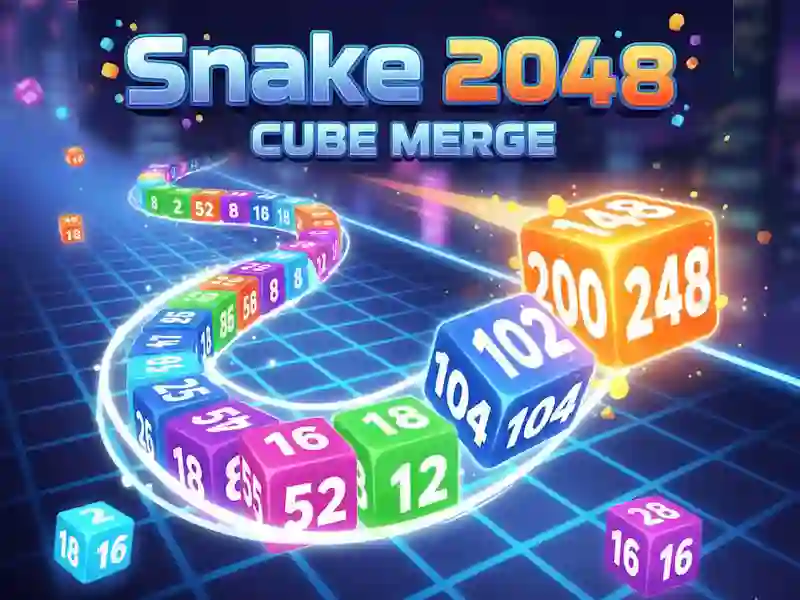 Játék Snake 2048: Cube Merge online