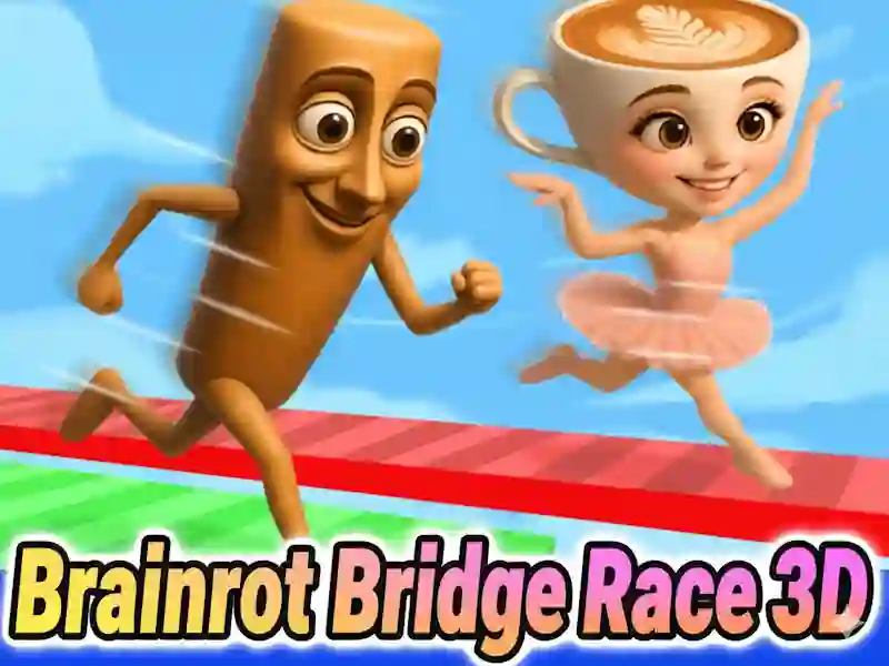 Játék Brainrot Bridge Race 3D online