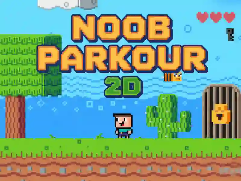Játék Noob Parkour 2D online