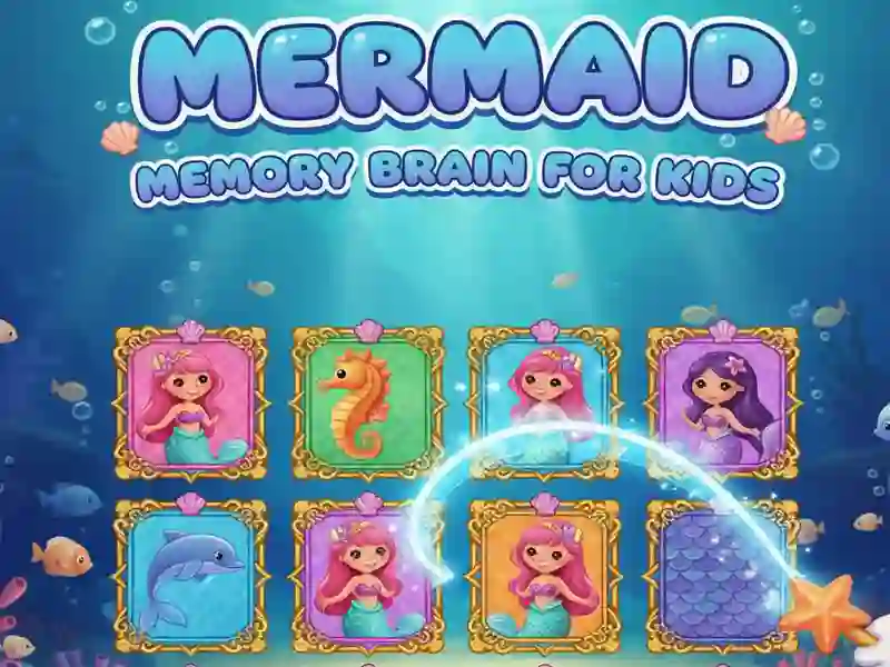 Játék Mermaid memória agy gyerekeknek online