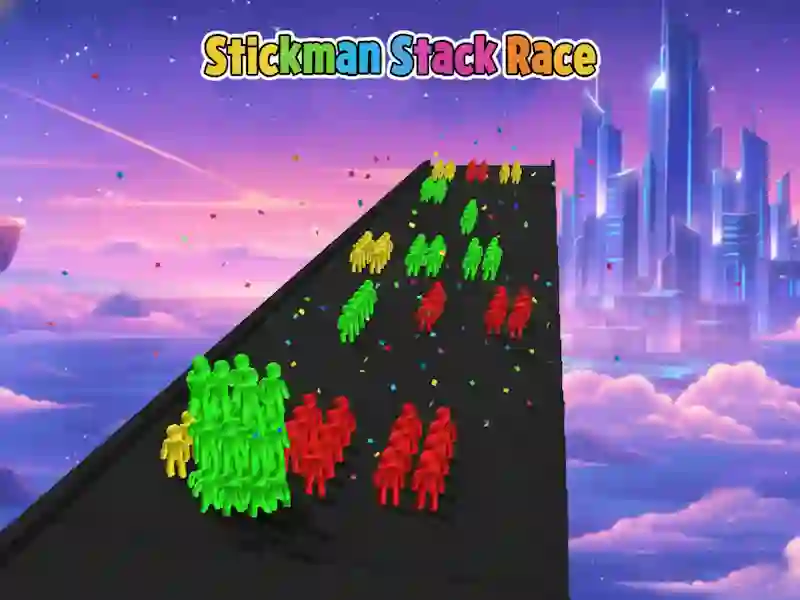 Játék Stickman Stack Race online