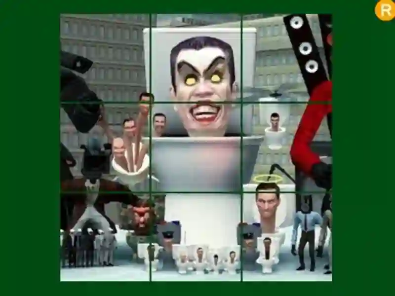 Játék Skibidi WC csúszó puzzle online