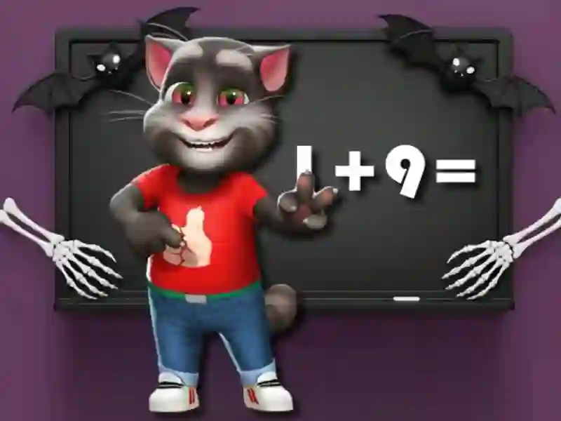 Játék Halloween Tom Math Challenge online Játék Halloween Tom Math Challenge online