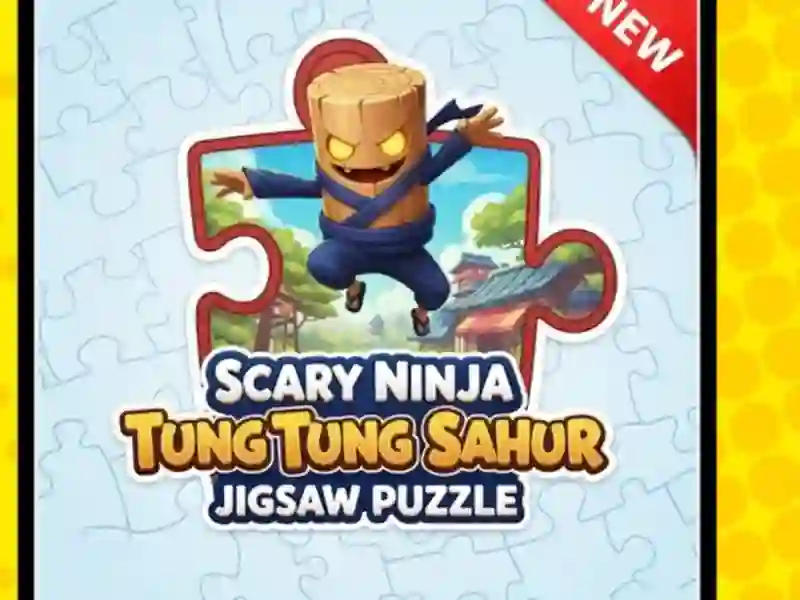 Játék Ijesztő Ninja Tung Tung Sahur Jigsaw puzzle online