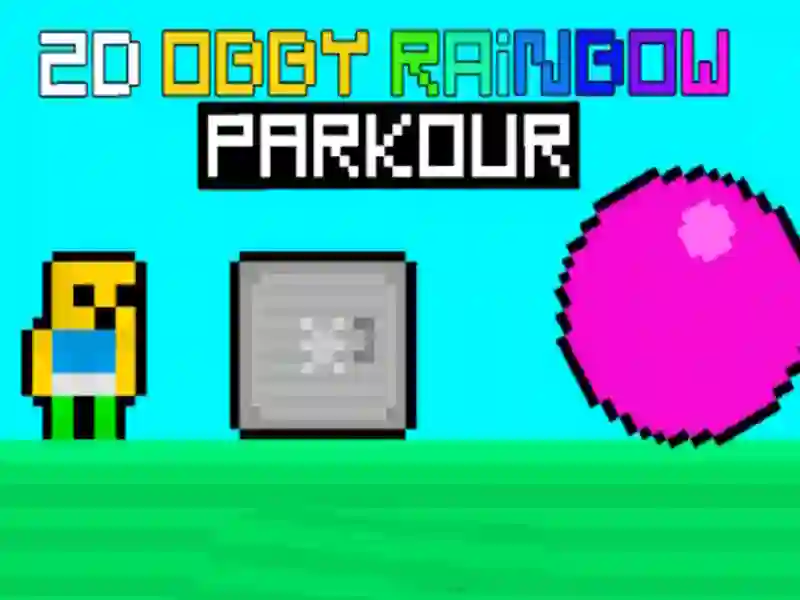 Játék 2D Obby Rainbow Parkour online
