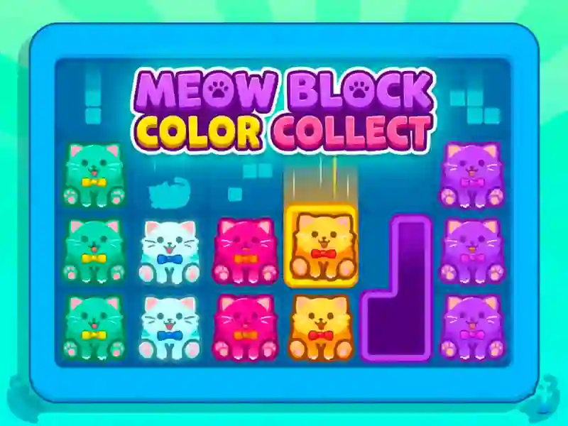 Játék Meow Block Color Collect online