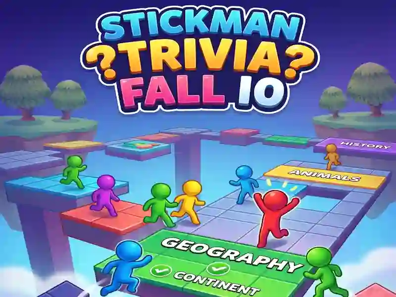 Játék Stickman Trivia Fall IO online