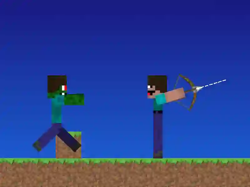 Játék Noob vs pro, de íjászok minecraft online