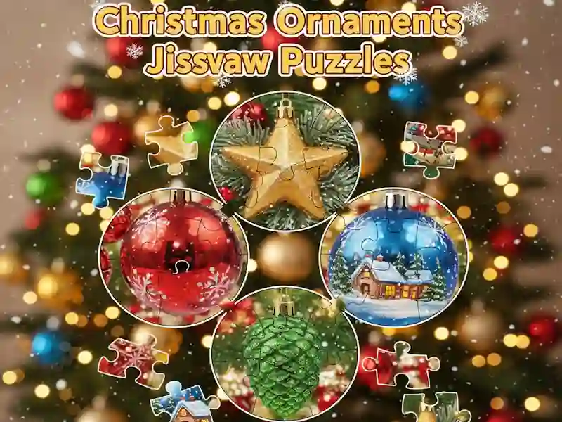 Játék Karácsonyi díszek Jigsaw Puzzle online
