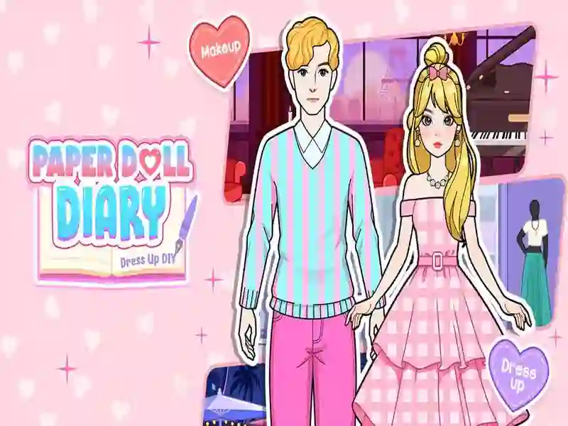 Játék Papírbaba napló: Öltöztesd fel DIY online Játék Papírbaba napló: Öltöztesd fel DIY online