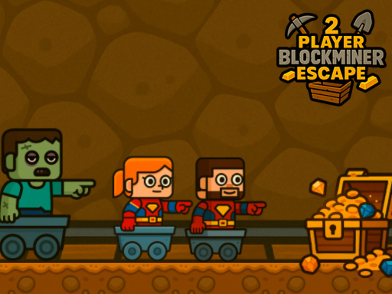 Játék 2 Player Blockminer Escape online