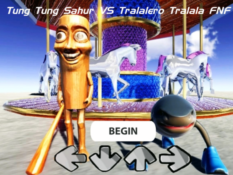 Játék Tung Tung Sahur vs Tralalero Tralala FNF online