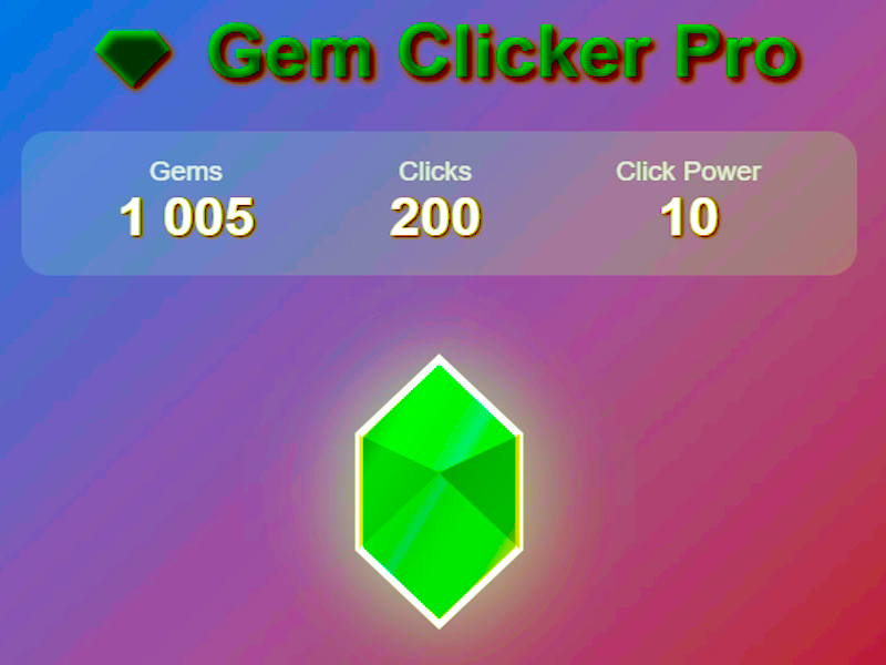 Játék GEM Clicker Pro online