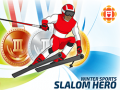 Játék Téli Sportok: Slalom Hős online