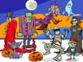 Játék Találd meg az 5 különbséget Halloween online