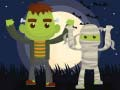 Játék Vámpírok és Frankenstein Színező online