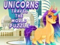 Játék Egyszarvúak a Világban Kiránduló Puzzles online
