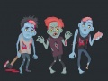 Játék Zombik és Csontvázak Színezése online