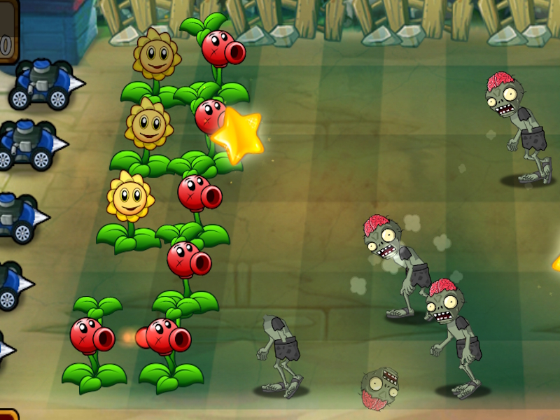 Játék Zombies Vs. Napraforgó online