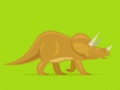 Játék Aranyos dinoszauruszok színezése online