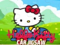 Játék Hello Kitty autós puzzle online