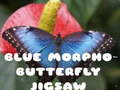 Játék Kék Morpho Lepke Puzzle online