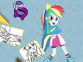 Játék Equestria Girls Színező Könyv online