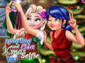 Játék Ladybug és Elsa karácsonyi szelfi online