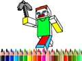 Játék Vissza az iskolába: Minecraft színező online