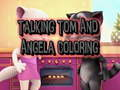 Játék Talking Tom és Angela színező online