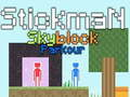Játék Stickman Skyblock Parkour online
