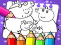 Játék Peppa Pig színezőkönyv online