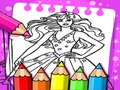 Játék Barbie színezőkönyv online