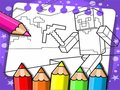 Játék Minecraft Színező könyv online