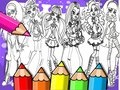Játék Monster High Színezőkönyv online