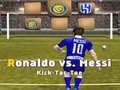 Játék Messi vs Ronaldo Kick Tac Toe online
