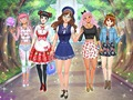 Játék Anime Öltözködés Középiskolában online