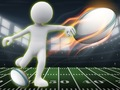 Játék Stickman Rugby Futás és Rugás online