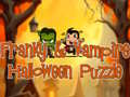 Játék Franky és a vámpír Halloween puzzle online