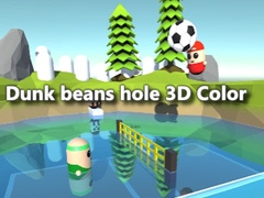 Játék Dobjd a babokat a 3D színes lyukba online