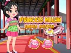 Játék Mulan hercegnő cipőtervezés online