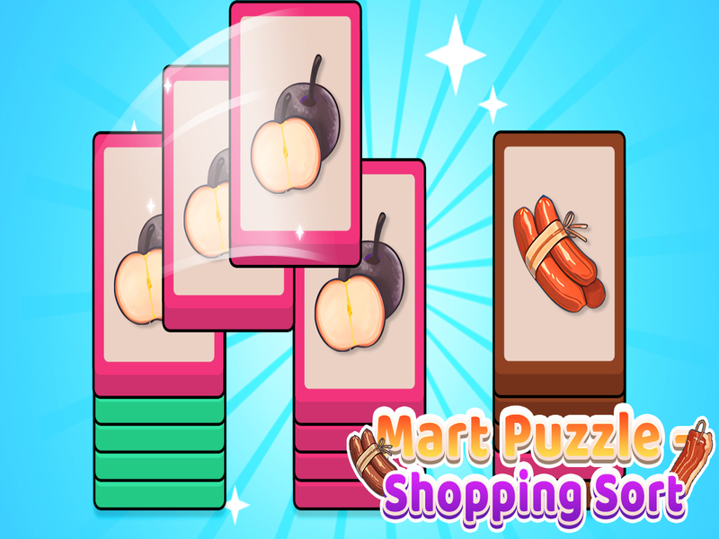 Játék Mart puzzle bevásárló rendezés online