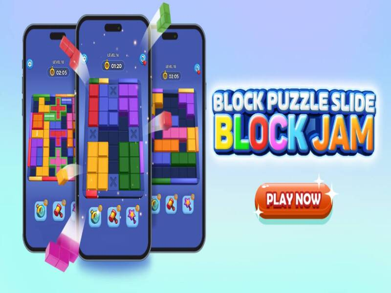 Játék Blokk puzzle: Slide Block lekvár online