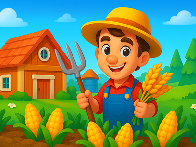 Játék Családi tétlen farm: Építés és betakarítás online