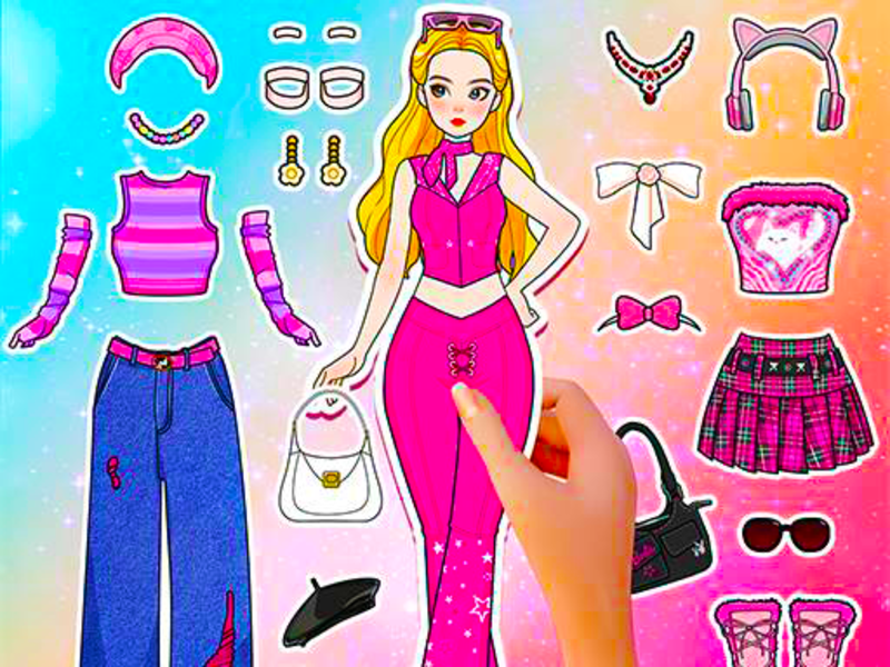 Játék Papírbaba napló: öltözzön fel DIY online