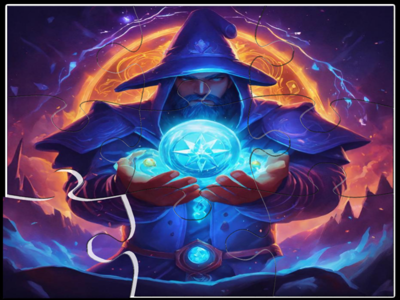 Játék Varázsló kirakós puzzle online
