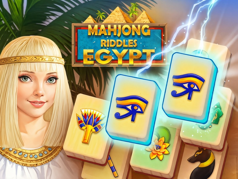 Játék Mahjong -rejtvények: Egyiptom online