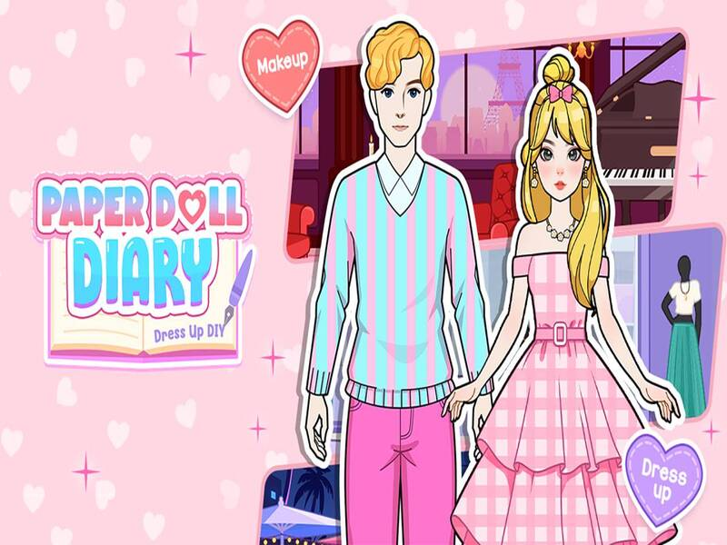 Játék Papírbaba napló: Öltöztesd fel DIY online