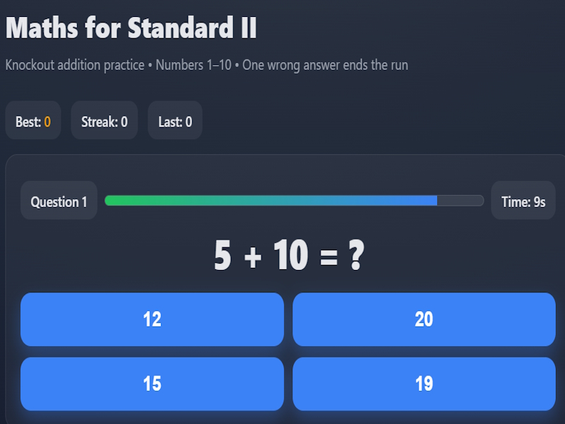 Játék Matematika a II. Szabványhoz online